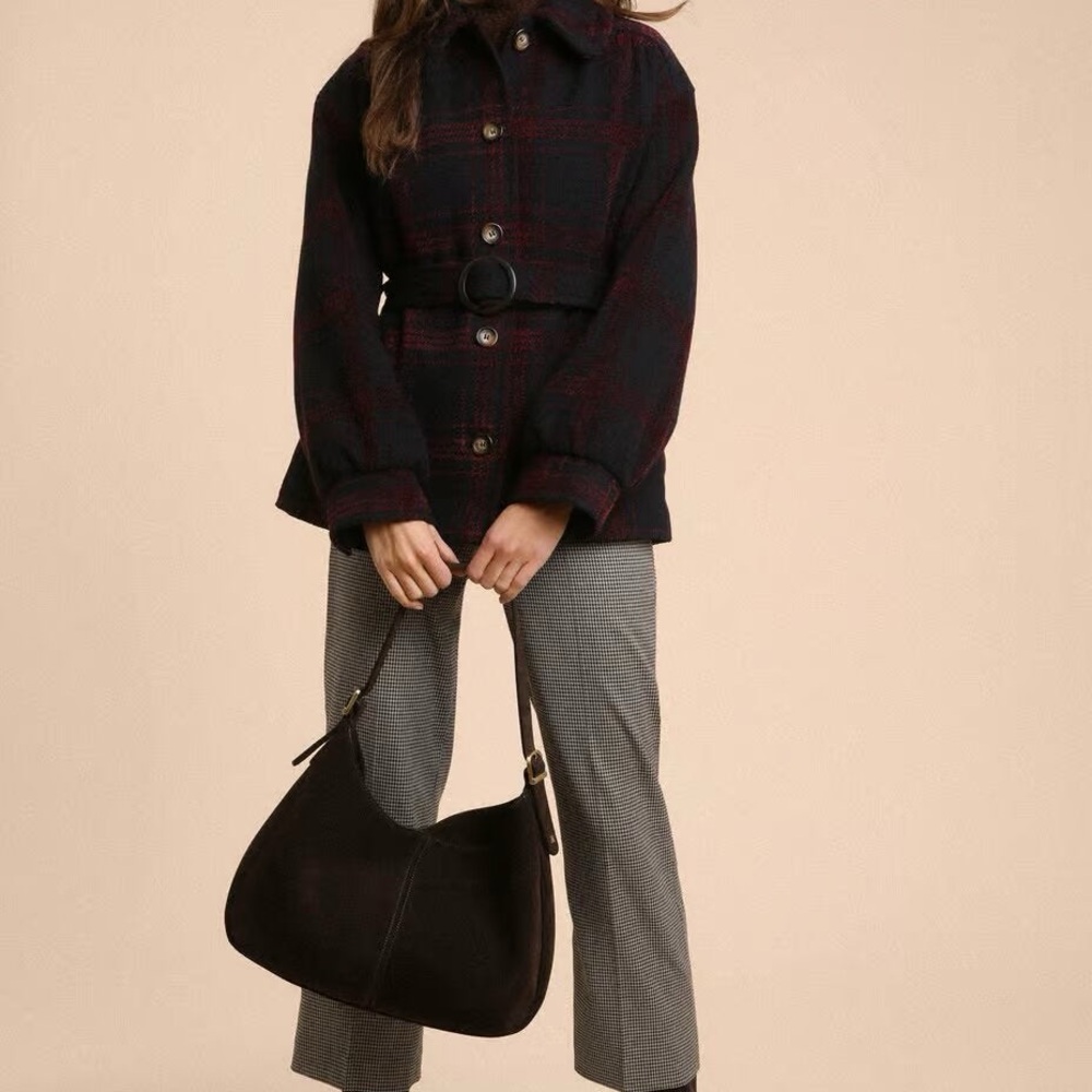 rouje plaid john coat